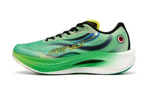 QIAODAN Кроссовки для бега XIAOSHIHOU x Strong Wind 3.0 PRO с низким верхом, противоскользящие, износостойкие, мужские, зеленые