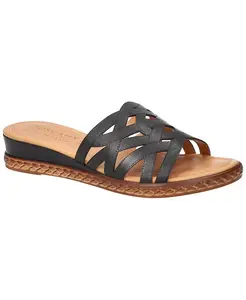 Женские сандалии Edda на клиновидном каблуке Easy Street, черный