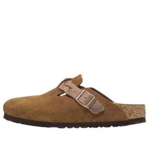 Тапочки boston braided suede leather narrow fit sandals 'mink' Birkenstock, оранжевый