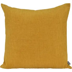 Декоративная подушка Jonny из вельвета, включая наполнение, 45x45 см, декоративная подушка с текстурой H.O.C.K., Mais-gelb + unifarben