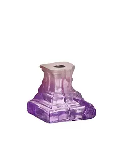 Сиреневые подсвечники Rocky Baroque, маленькие Kosta Boda, purple