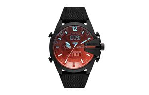 Dz4548 Mega Chief Chronograph 51mm DIESEL, черный ремешок