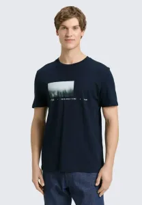 Футболка с фотопринтом Tom Tailor Denim, Sky Captain Blue