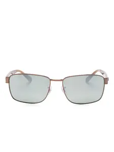 Солнцезащитные очки в прямоугольной оправе Ray-Ban, коричневый