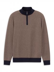 Bugatti Вязаный пуловер цвета 390-темно-синего