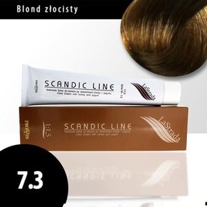 Крем-краска для волос 7.3 золотистый блондин Scandic Line LaStrada 100мл