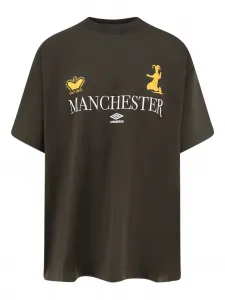 Футболка с логотипом Umbro, коричневый