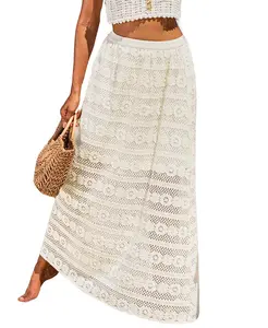 Женская кремовая юбка макси Find Your Way Cupshe, белый
