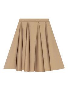 Плиссированная расклешенная юбка Marni, нейтральный