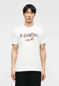 Футболка с принтом Iceberg, Bianco Ottico