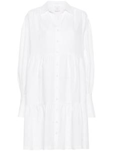 Eleventy ярусное платье мини, серый