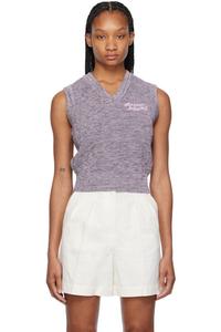 Фиолетовый жилет для почерка Maison Kitsuné