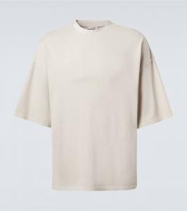 Оверсайз хлопковая футболка из джерси Entire Studios, Off White