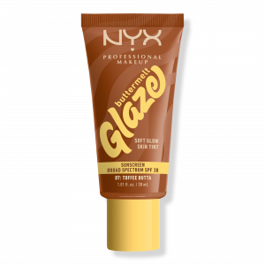 Тональный крем для лица Buttermelt Glaze Skin Tint SPF 30 NYX Professional Makeup, Toffee Butta (medium deep with warm undertones)