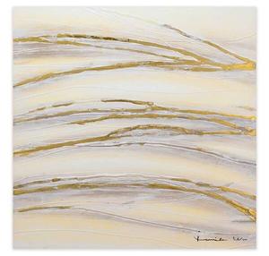 Акриловая картина ручной работы KUNSTLOFT Tenderness, золотой