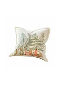 Наволочка Loberon lorimare, 40x40 см, кремово-зеленый