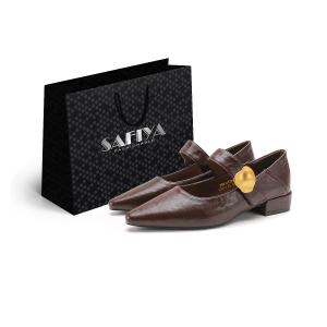 SAFIYA Коричневые женские туфли-лодочки, цвет Brown