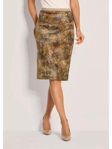 MADELEINE Элегантная юбка с узором «пейсли» бежевого/черного/многоцветного оттенка