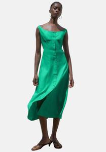 Платье Mango BUTTONED MIDI , Green