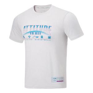 Футболка баскетбольное отношение - это все графические Футболка Li-Ning, белый