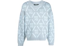 Джемпер с V-образным вырезом и интарсией Misbhv, розовый