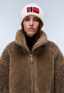 Шапка Napapijri Beanie, Beige Dimity/Beige