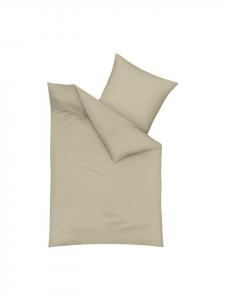 Простое фланелевое постельное белье бежевого цвета Traumschlaf, 80 x 80 см