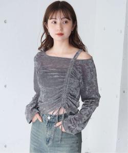 Великолепный/Прозрачный бархатный эффектный пуловер