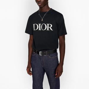 Ежеквартальные новинки Футболка мужская темно-синяя Dior, синий