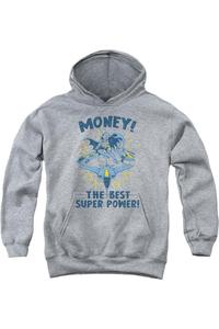 Толстовка с капюшоном DC Comics Money Youth Gildan, Athletic Heather