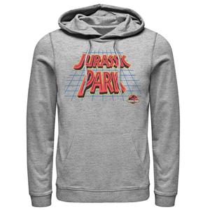 Мужская толстовка с логотипом в стиле ретро и наклонной сеткой Jurassic Park