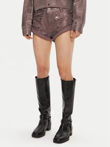 Джинсовые шорты стандартного кроя One Teaspoon, коричневый