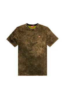 Футболка с круглым вырезом Diesel, коричневый