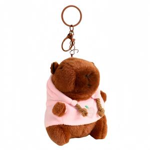 Плюшевый кулон капибара для эмоциональной стабильности высота 11,3 см Tianyu Town, розовый