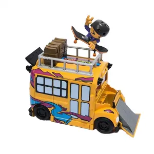 Автобус Spin Master Ted Sk8 Crew с парком из 3 рамп, желтый