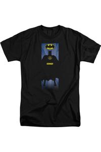 Футболка Batman Block с коротким рукавом для взрослых Gildan, черный