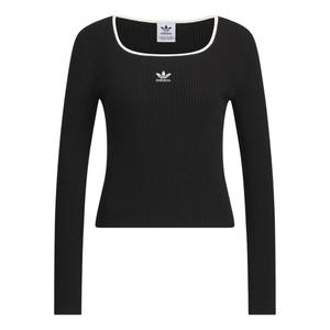 Свитер (WMNS) adidas Adi Long Sleeve Fully Fashion Sweater 'Black'