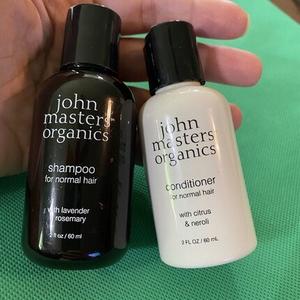 John Masters Organics Шампунь и кондиционер для нормальных волос John Masters, дорожный размер 2 унции — новый