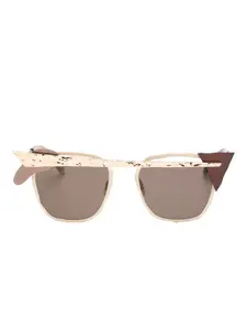 Солнцезащитные очки в квадратной оправе Masahiromaruyama, коричневый