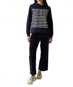 Толстовка Norah Striped Hoodie в цвете Amiral/ecume Saint James, Amiral/Ecume