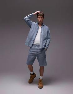 Плотницкие шорты в полоску из орехового дерева Cat Wwr