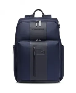 Дорожный рюкзак для ноутбука 15,6 дюймов, тканевый Piquadro, синий