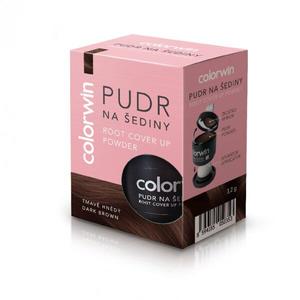 Пудра, маскирующая отросшие волосы и увеличивающая их объем, темно-коричневая, 3,2 г Colorwin Pudry kryjące odrost