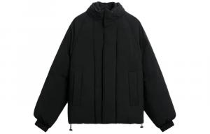 Стеганая куртка мужская черная Zara, черный