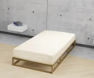 Простынь Biberna на подгонке "Marc в размере. 70х140 см детский", из хлопка, для матрасов высотой до 22 см, детских, простыней 60-70х120-140 см, 1 шт., цвет natur