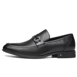 FAPAI Повседневные кожаные туфли мужские низкие, черные
