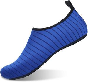Водные тапочки для женщин и мужчин, носки для аква-йоги, быстро сохнущие, для пляжа, плавания, серфинга, легкие, обувь для босых ног, нескользящие, для серфинга, йоги и занятий в бассейне Toumov, синий