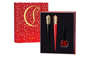 Christian Louboutin CL LUBOTING рождественский лимитированный набор макияжа красная коробка на высоком каблуке легко растушевывается 9мл+2г+2г