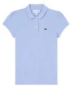 Маленькая футболка-поло для девочки Lacoste, синий