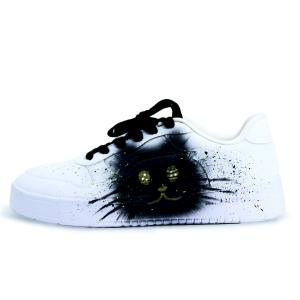 Понтонные лодки легкие и дышащие низкие кроссовки для скейтбординга unisex LINING, черный белый